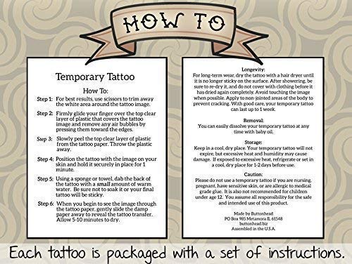 Heart Temporary Tattoos Red - Halloween Costume Accessory