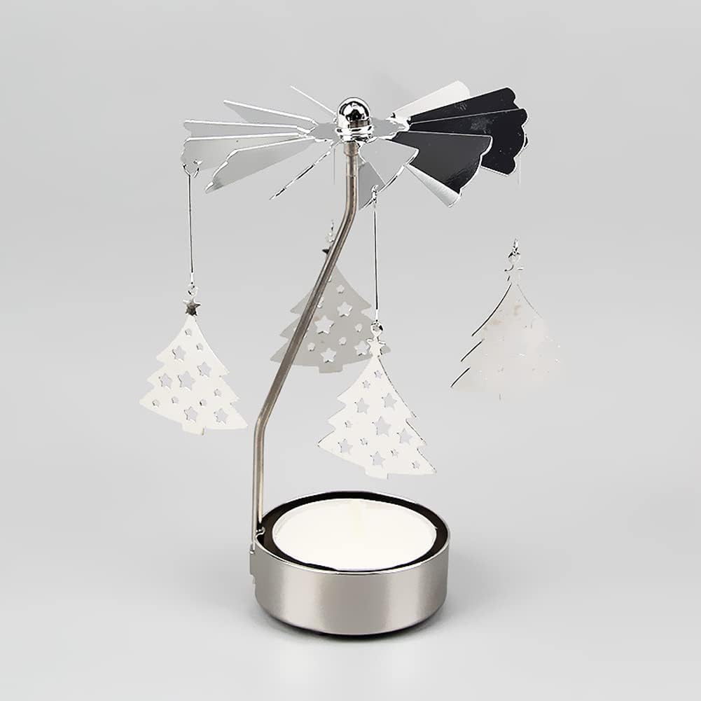 Silver Moon Angel Fairy Tea Light Holder