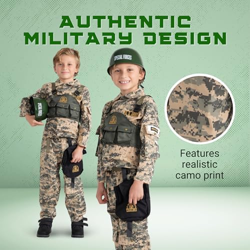 Dress Up America Army Costume for Boys Military Special Forces Set