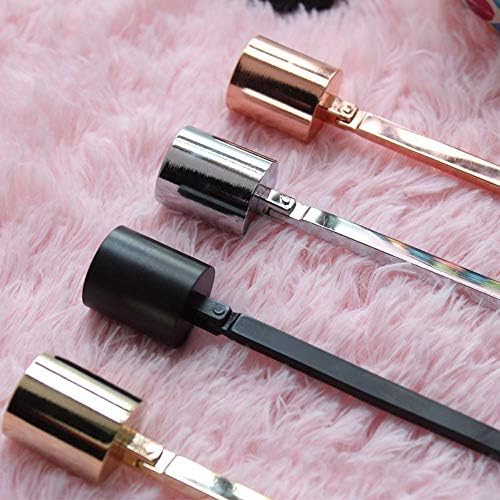 YESON Black Candle Snuffer with Polished Stainless Steel