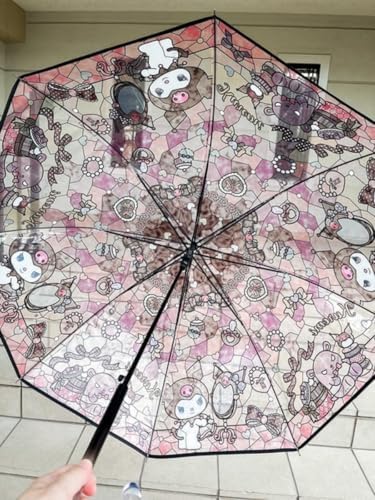 RRI Cartoon Kawaii Stainedglass K Uromi Stick Umbrella