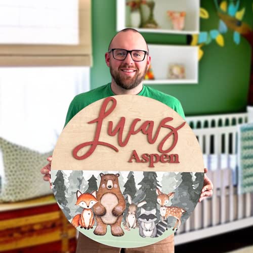 Yippee Daisy Large Wooden Name Sign for Kids Room
