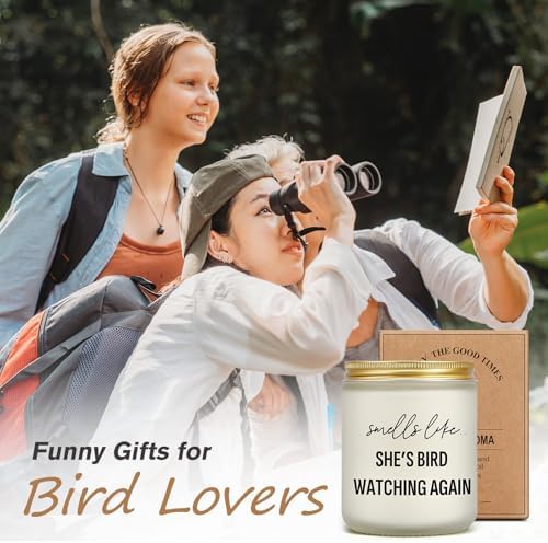 Funny Bird Watching Candle with Lavender Scent