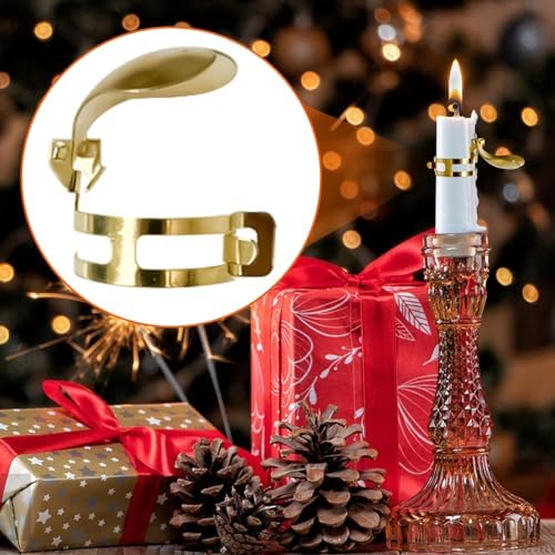 Aepiraza 12Pcs Automatic Candle Snuffer Kit with Gold Heart Design