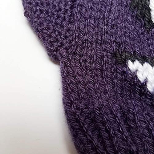 Little Fox Nerdy Knits Purple Bat Beanie Toddler Halloween Costume Hat