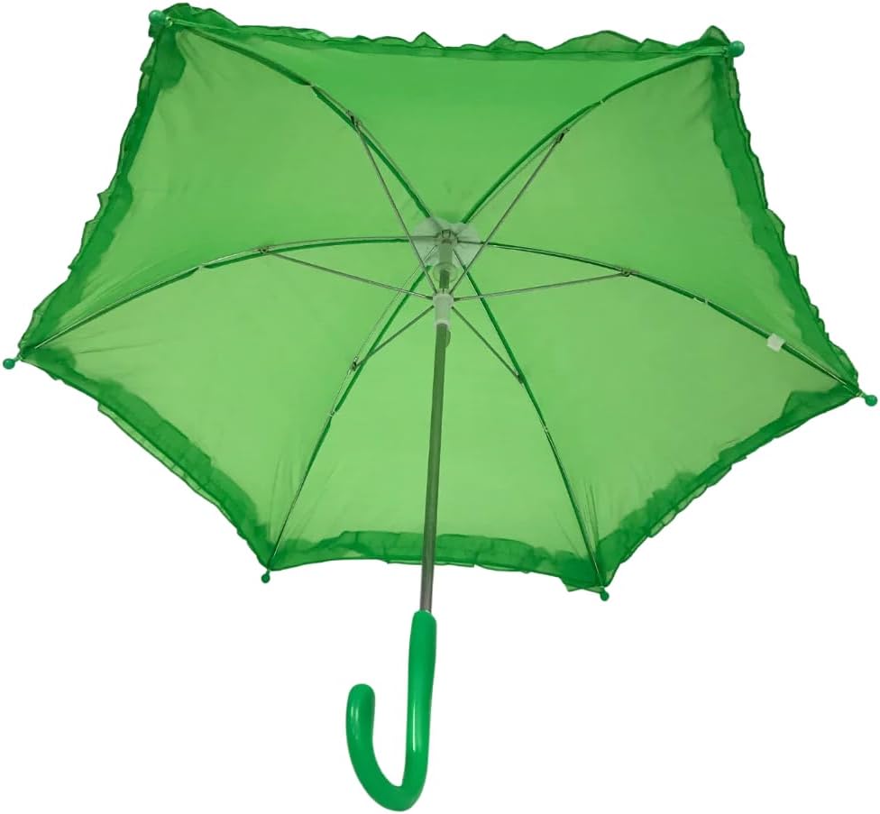 Mardi Gras Spot Green Decorative Umbrella 145 Inch