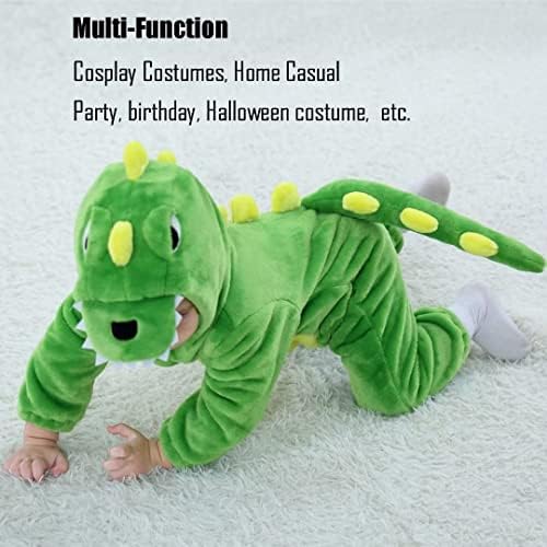 Halloween Baby Green Dinosaur Costume Romper for 1-60 Months