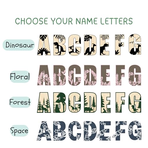 Personalized Wooden Name Sign for Baby Room Decor 1
