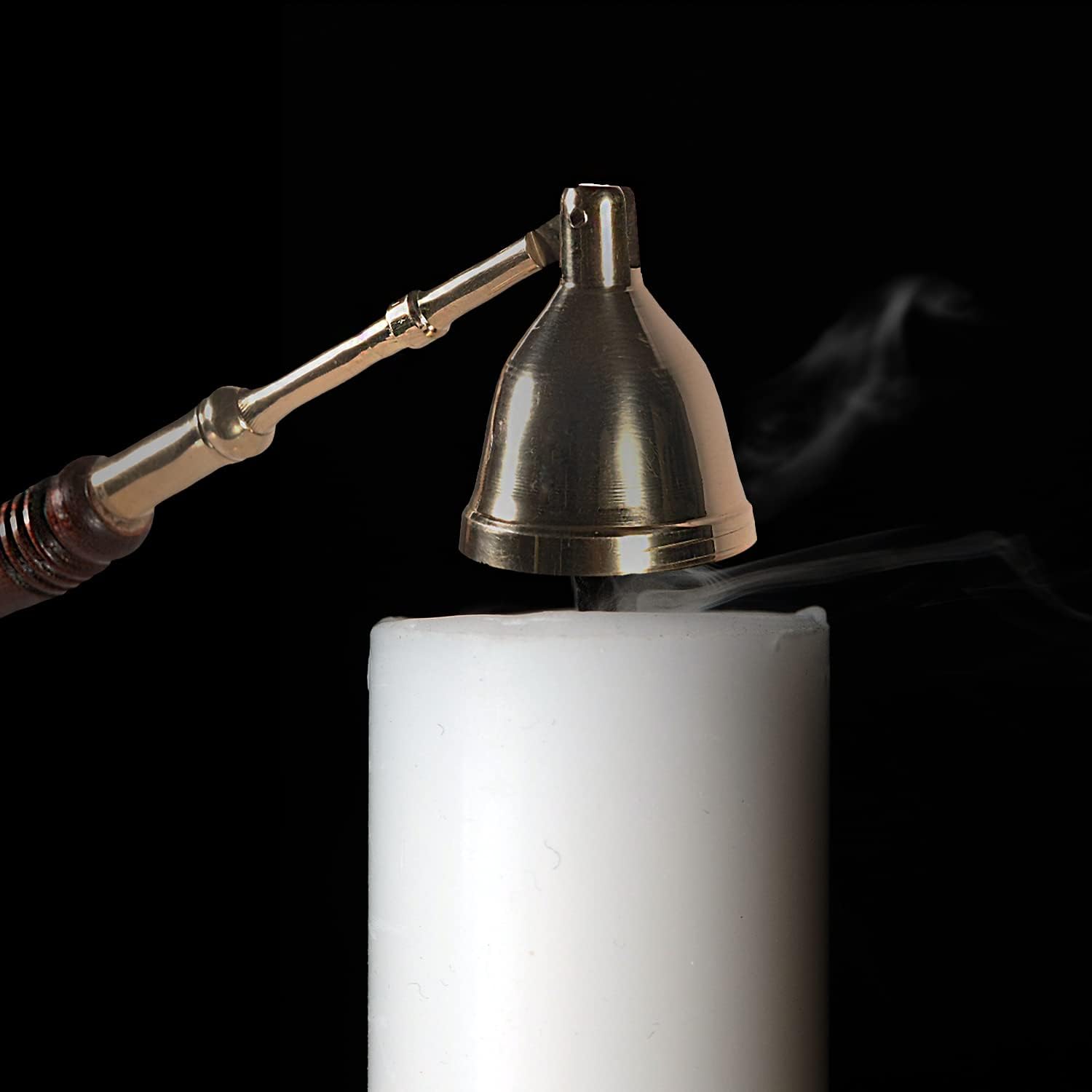 Incense Garden Candle Snuffer 2 Pack Brass Tip Wood Handle 1