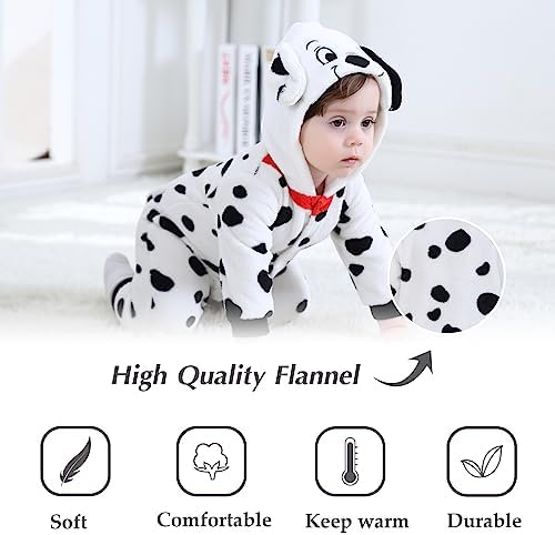 TONWHAR Winter Hooded Romper for Baby and Toddler