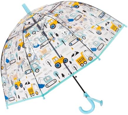 ThreeH Kids Transparent Umbrella with Easy Grip Handle