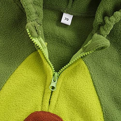 VISGOGO Halloween Costume Baby Romper Hooded Set