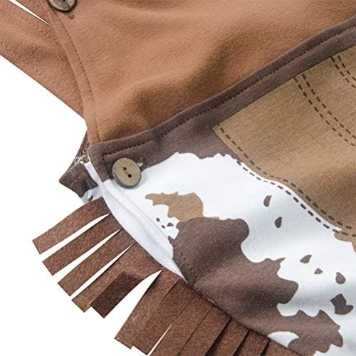 LXKIKMM Cowboy Romper Halloween Dress for Baby Boys