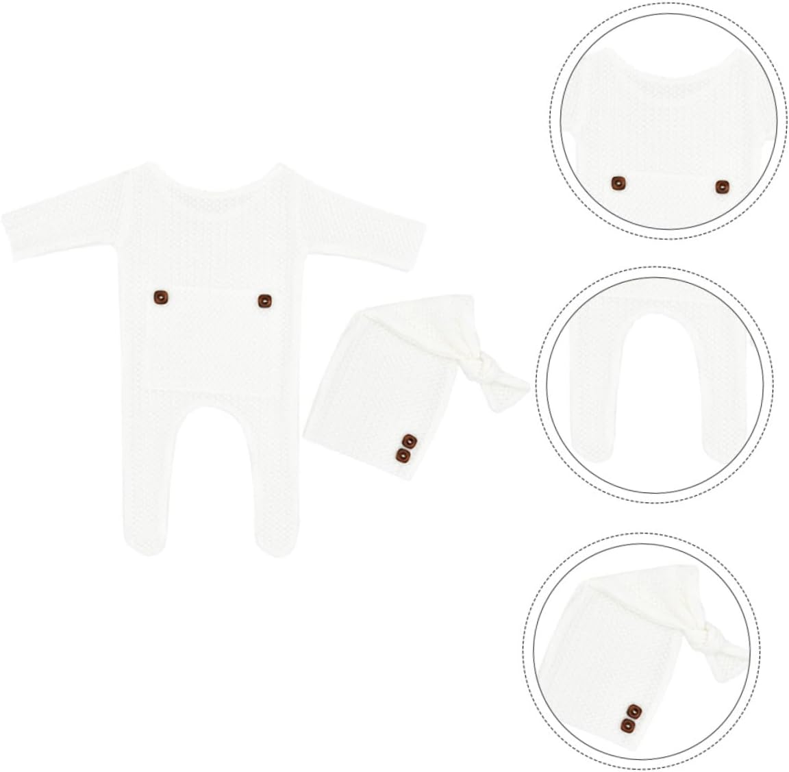 Yardenfun Baby Photography Props Knit Hat Newborn Clothing