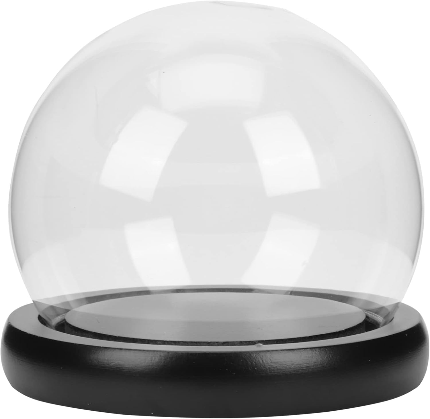 SOLUSTRE Decorative Glass Dome Jar with Base