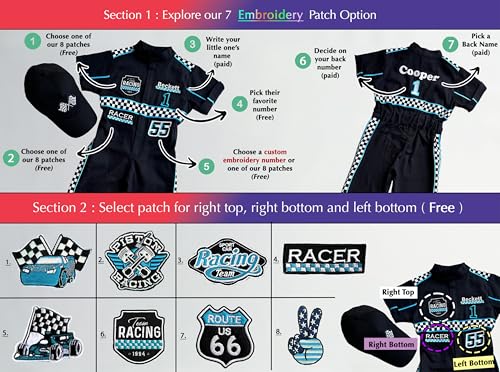 Handmade Race Car Costume for Toddlers - 12-18 Months