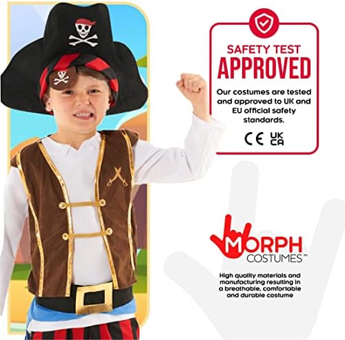 Morph Kids Pirate Costume for Boys Girls 1