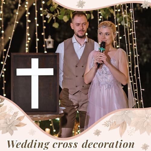 18x14 Inch Rustic Wooden Cross Wedding Gift