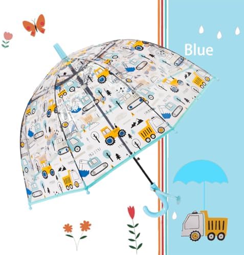 ThreeH Kids Transparent Umbrella with Easy Grip Handle