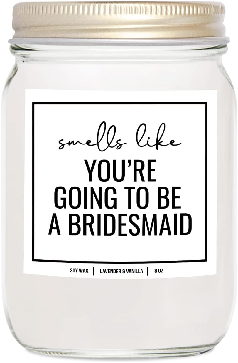 You Nique Designs Bridesmaid Proposal Scented Candle