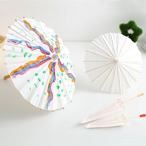 23 Handmade Oiled Paper Bamboo Parasol Umbrella