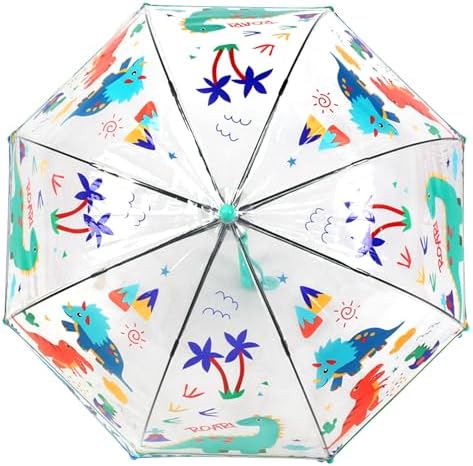 Kids Clear Dome Umbrella with Windproof Design