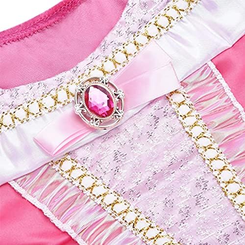 Mooedcoe Pink Princess Dress for Girls 2-8 Years