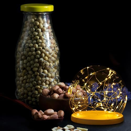 ArtBetter 2 Pack Glass Dome Cloche for Preserved Flowers