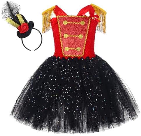 Tutu Dreams Circus Dress with Headband for Girls 1-10Y