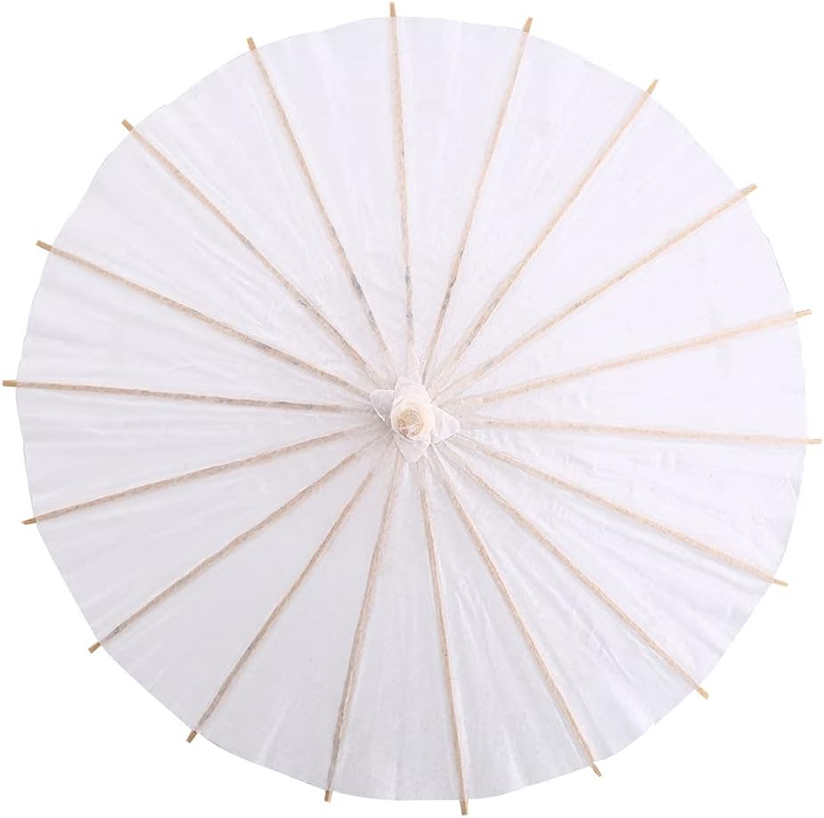 23 Handmade Oiled Paper Bamboo Parasol Umbrella