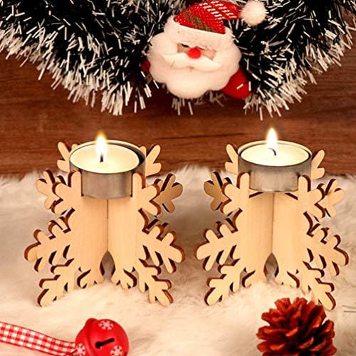 BESPORTBLE 6PCS Snowflake Candlestick Holder 1