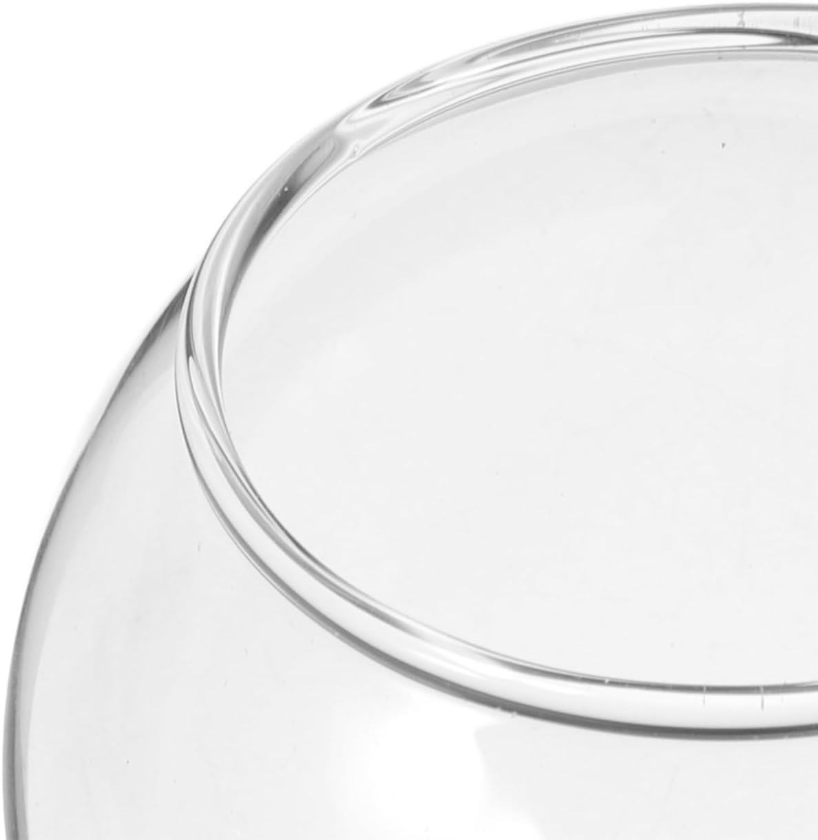 5pcs Clear Glass Cloche Dome with Wooden Base for Collectibles