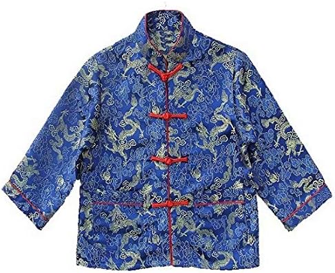 Little Boys Dragon Tang Coat Long Sleeve Costume Jacket 1