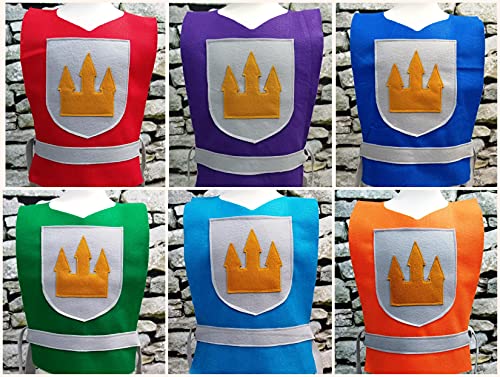 Medieval Knight Green Tunic for Boys - Baby to Adult Sizes