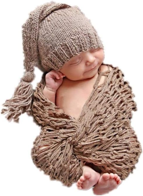 Matissa Newborn Baby Crochet Costume Hat and Wrap Set