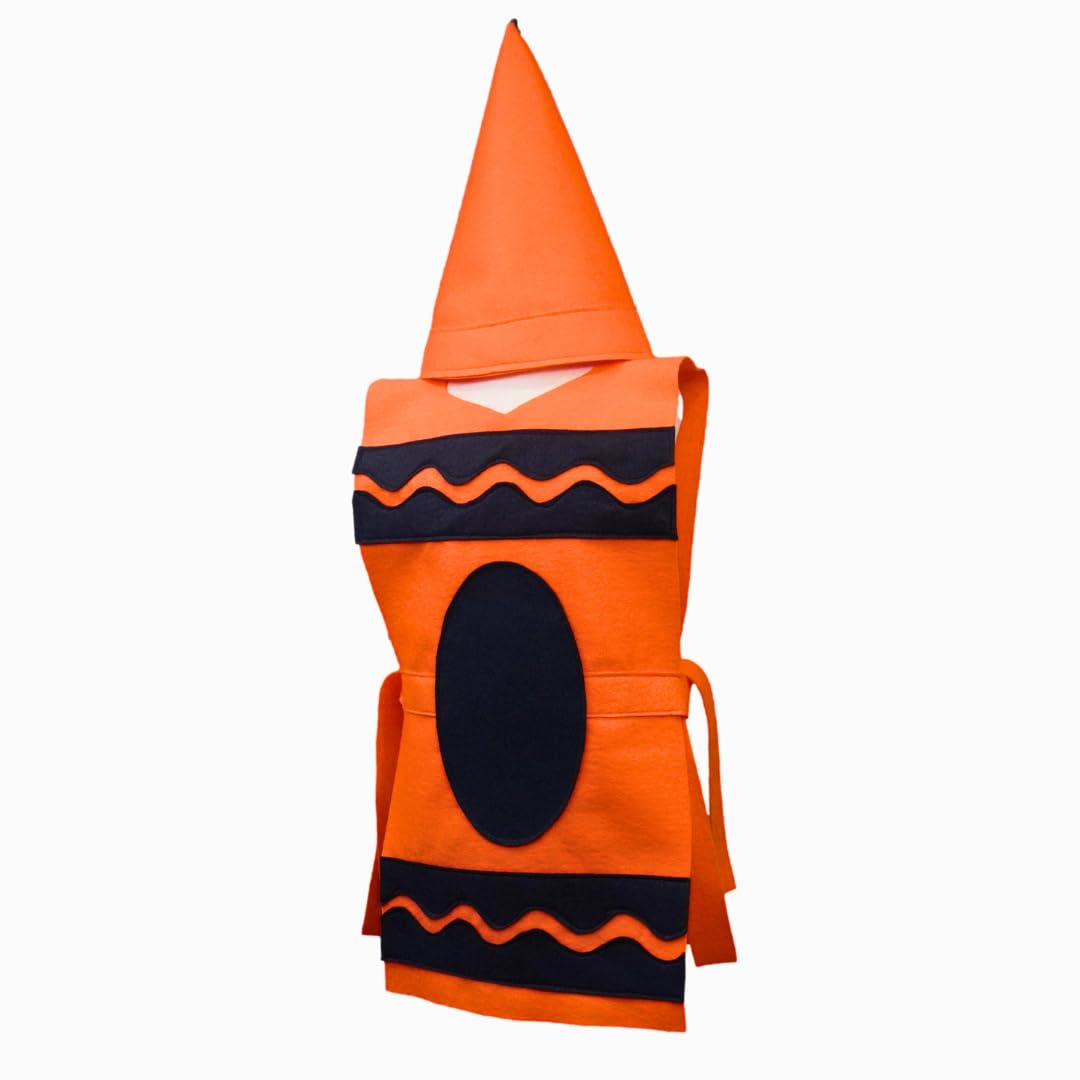 Orange Crayon Costume Tunic and Hat Set - Multi Sizes
