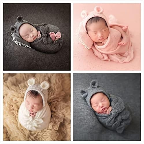 Vemonllas Baby Photography Props Set of 4 for Newborns