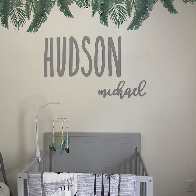 Custom Name Sign - Personalized Wood Decor with Childs Writing Font