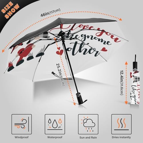 Tamniee Inverted Buffalo Plaid Folding Umbrella