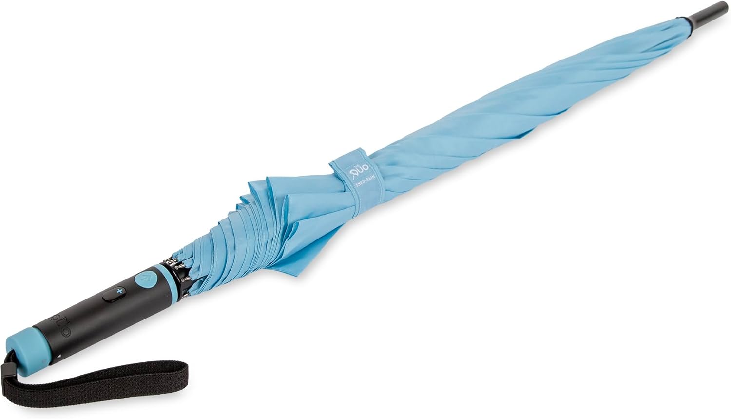 SHED RAIN Duo Auto-Open Stick Umbrella - 54-Inch UPF 50 Sun Protection