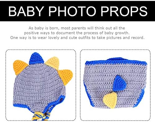 SHERCHPRY 2 Sets Baby Hundred Days Photo Props Knitwear Set