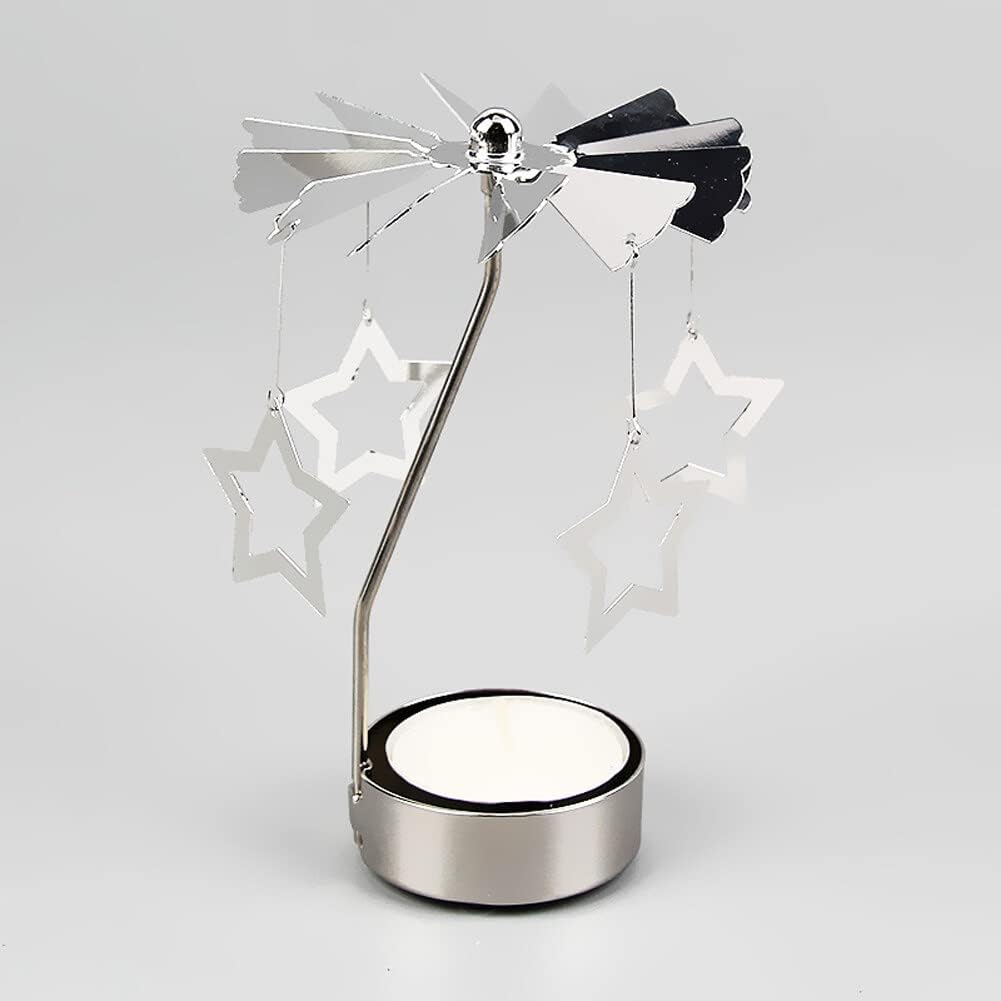 Eforcase Spinning Tea Light Holder for Romantic Decor