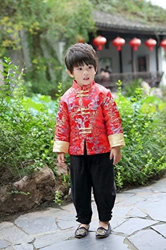 Hooyi Boys Traditional Tang Coat Spring Festival Costume