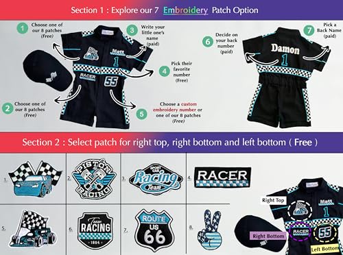 Handmade Race Car Driver Costume for Toddlers - 12-18 Months 1