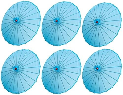 THY COLLECTIBLES Set of 6 22 Inch Kids Size Parasol Umbrellas