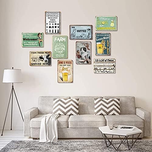 VelfDuel Gothic Retro Metal Tin Sign for Home Decor