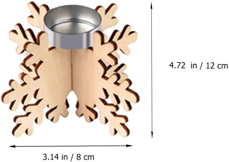BESPORTBLE 6PCS Snowflake Candlestick Holder 1