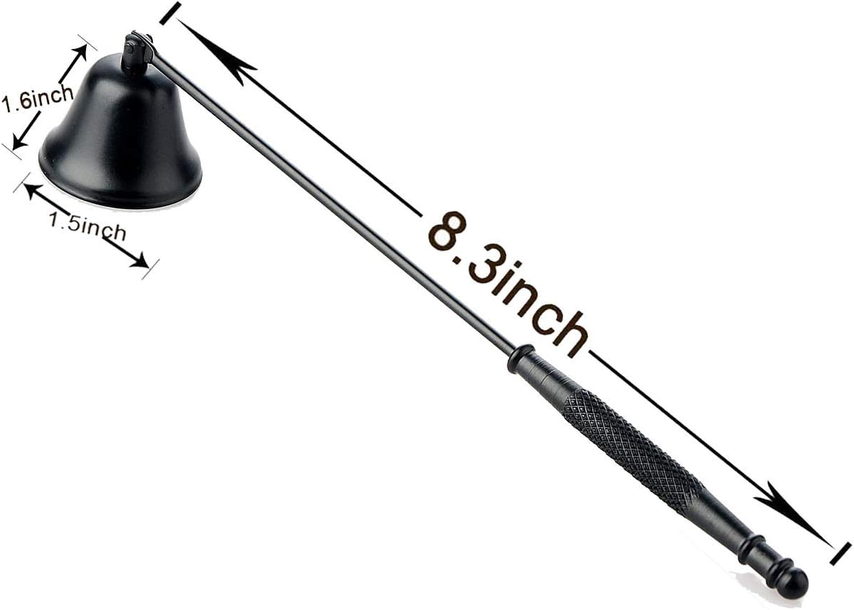 NEOYARDE Candle Snuffer - Black Stainless Steel Wick Extinguisher