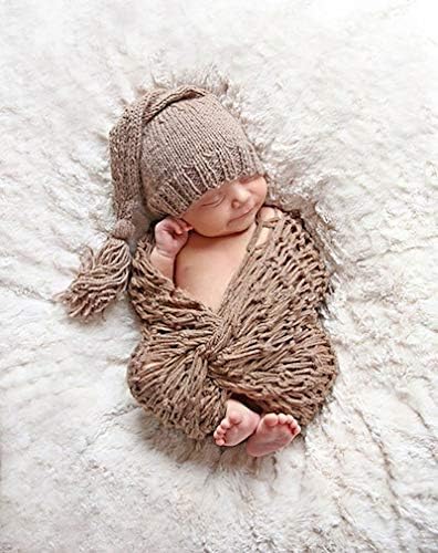 Matissa Newborn Baby Crochet Costume Hat and Wrap Set