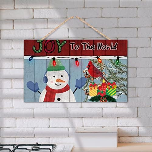 TEANFUN Joy to the World Wood Sign 12x20 Inch